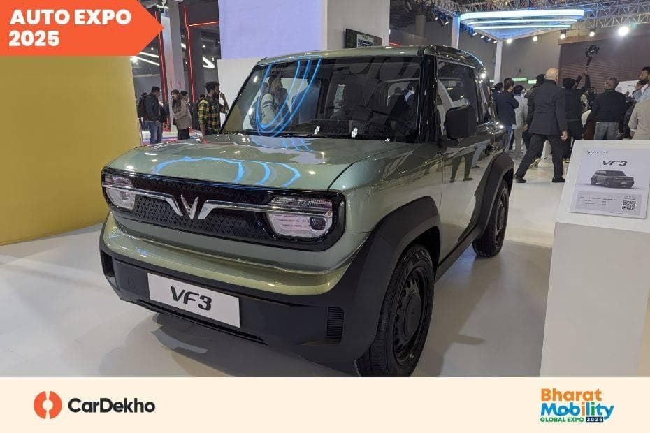 Bharat Mobility Global Expo 2025: VinFast VF 3 Small Electric SUV Showcased In India