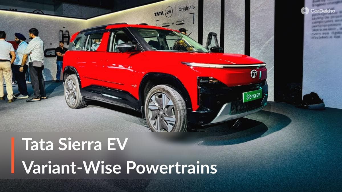 Tata Sierra EV 2026 variant-wise battery and motor options explained