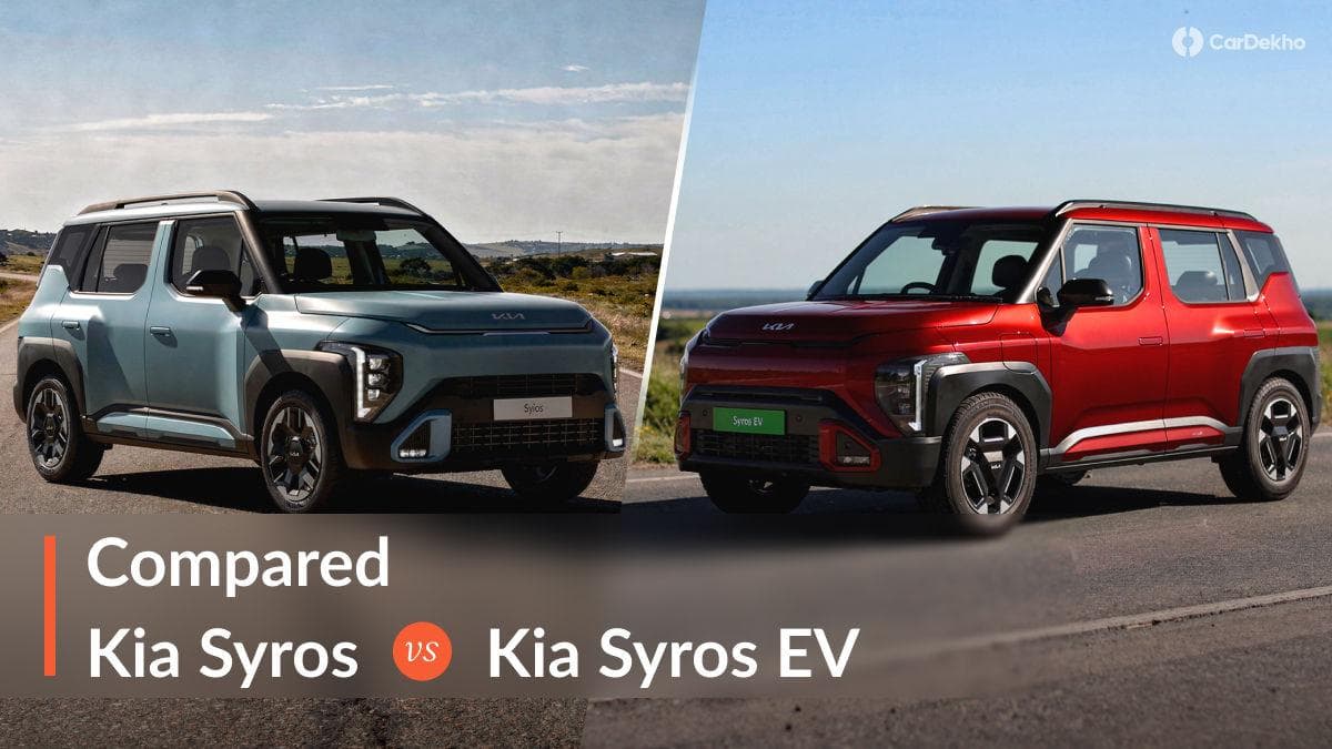 2026 Kia Syros EV vs Kia Syros ICE: what's the difference